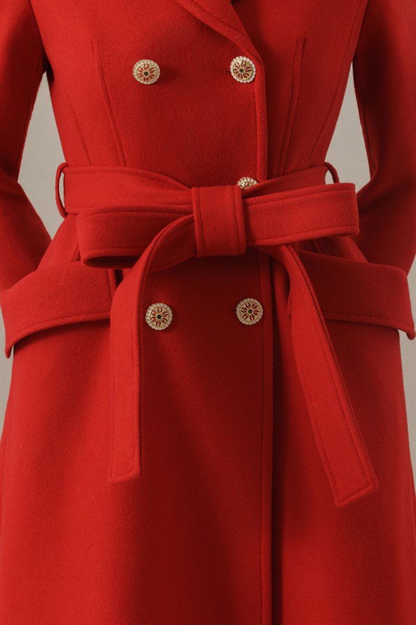 Mona Louise Coat - Red